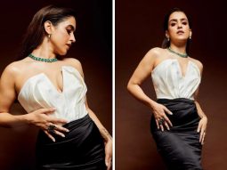 Bollywood Hungama India Entertainment Awards: Sanya Malhotra in a two-toned gown is red-carpet fashion done to perfection