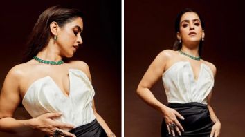 Bollywood Hungama India Entertainment Awards: Sanya Malhotra in a two-toned gown is red-carpet fashion done to perfection