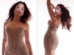 Bollywood Hungama India Entertainment Awards: Tamannaah Bhatia graces the spotlight in a breath taking beige beaded dress by Falguni & Shane Peacock