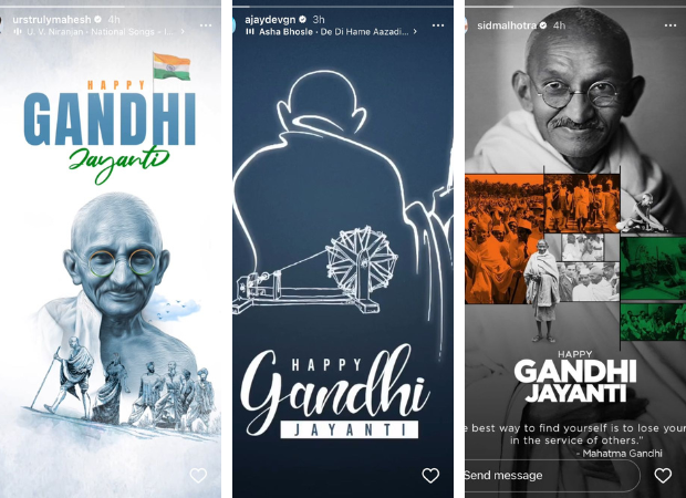 Mahatma Gandhi Jayanti 2023: Ajay Devgn, Mahesh Babu, Madhuri Dixit and other celebs pay tribute to the Father of the Nation