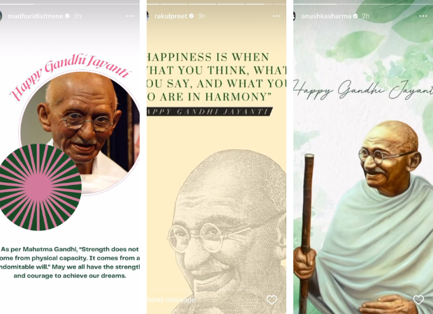 Mahatma Gandhi Jayanti 2023: Ajay Devgn, Mahesh Babu, Madhuri Dixit and other celebs pay tribute to the Father of the Nation