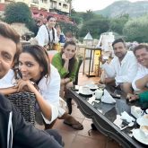 Deepika Padukone and Hrithik Roshan share joyful moment with Fighter crew; see pic