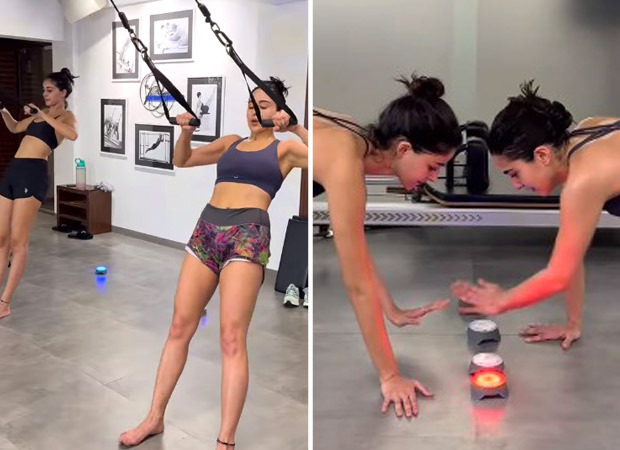Sara Ali Khan and Ananya Panday’s Pilates video inspires fun and fitness; watch