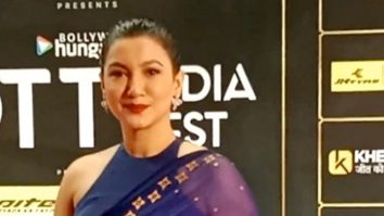Gauahar Khan arrives in a mesmerizing blue saree at the OTT India Fest