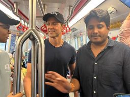 Hrithik Roshan takes the metro to work; says, “Saved my back for the action shoot I’m going for”
