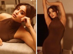 Bollywood Hungama India Entertainment Awards: Janhvi Kapoor stylishly blends chic and comfort on the red carpet, sporting a cozy chocolate-toned slim fit dress