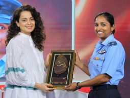 After Tejas trailer release, Kangana Ranaut meets real-life flight Lieutenant Shivangi Singh at Amrita Ratna 2023