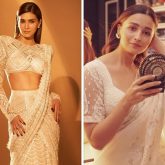 Ahead of National Award Ceremony, here’s looking back at Alia Bhatt and Kriti Sanon’s most loved saree looks!