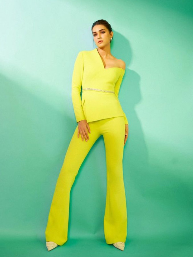 Kriti Sanon slays in a neon top and flared pants, setting the fashion bar sky high