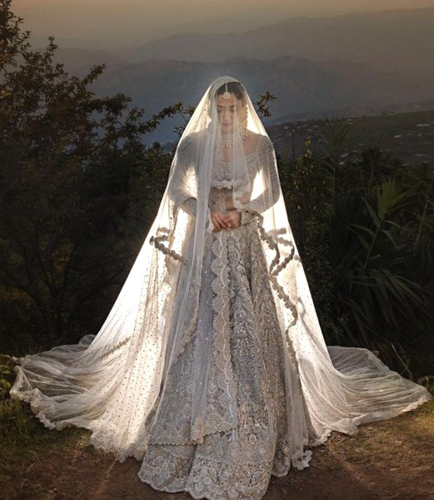 Mahira Khan made for the most gorgeous bride in ivory & silver lehenga on her wedding day