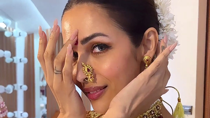Malaika Arora looks mesmerizing dressed up as a ‘Marathi Mulgi’