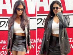 Malavika Mohanan in leather skirt & jackets opts for a casually chic look with a touch of rock-inspired style during her day out in London