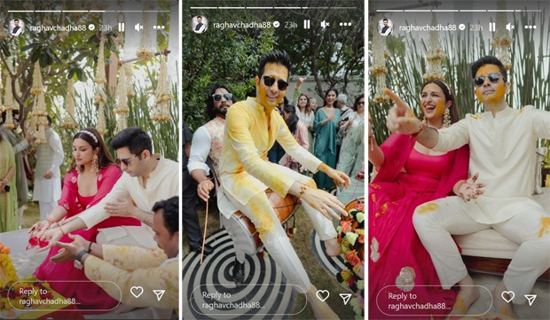 Raghav Chadha shares new pictures from Haldi festivities along with Parineeti Chopra