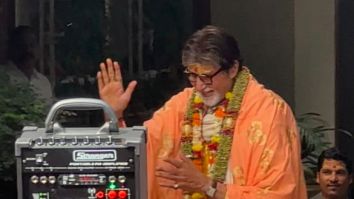 Photos: Amitabh Bachchan greets his fans on his 81st birthday outside his residence in Mumbai