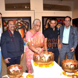 Photos: Dino Morea, Lesle Lewis and others snapped at Jagannath Paul's art exhibition Kshitij