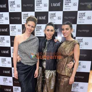 Photos: Karisma Kapoor, Kalki Koechlin and Saba Azad walk the ramp at Lakme Fashion Week 2023 opening show