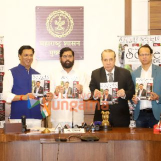 Photos: Madhur Bhandarkar along with Honorable Maharashtra CM Eknath Shinde and others unveil the latest cover of Society Achievers Magazine