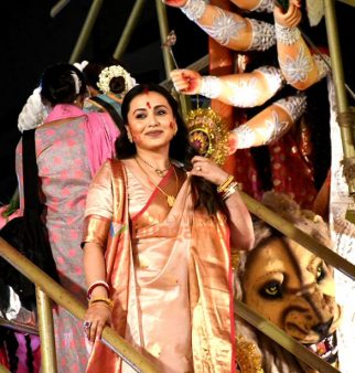 Photos: Rani Mukerji, Monalisa, Ashoke Pandit and others snapped at a Durga Puja Pandal