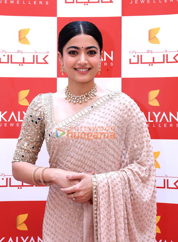 Photos: Rashmika Mandanna snapped at the launch of Kalyan Jewellers new showroom at Al Barsha, Dubai