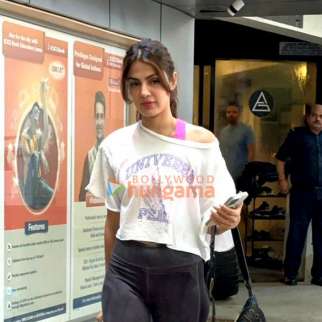 Photos: Rhea Chakraborty spotted outside the gym