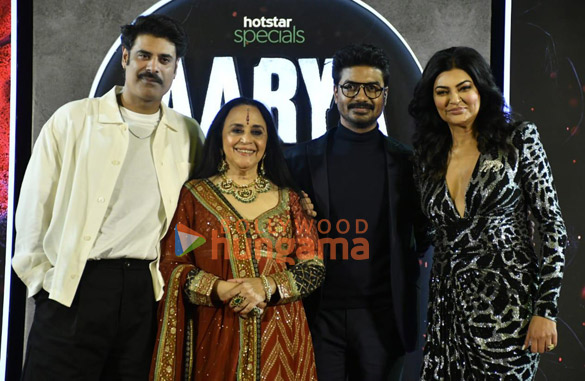 Photos: Sushmita Sen and Aarya team snapped at the season 3 trailer launch in Mumbai Photos: Sushmita Sen and Aarya team snapped at the season 3 trailer launch in Mumbai