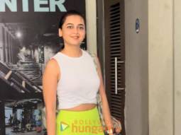 Photos: Tejasswi Prakash snapped at the gym in Bandra