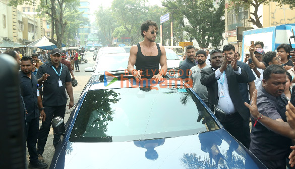 photos tiger shroff snapped at the action promo release at a fan event of ganapath 8