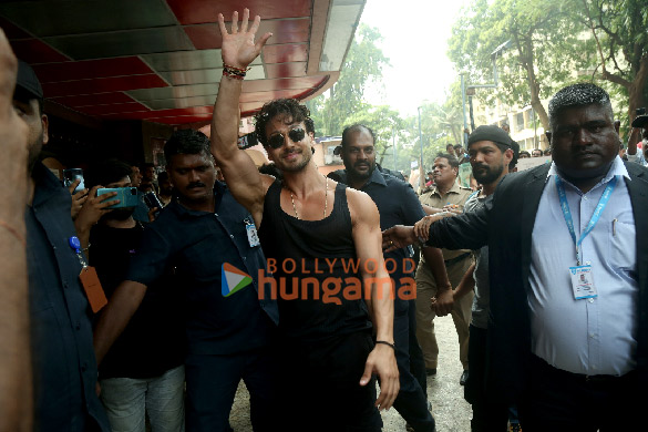 photos tiger shroff snapped at the action promo release at a fan event of ganapath 9