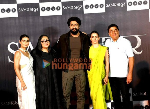 photos vicky kaushal sanya malhotra fatima sana shaikh and others attend the trailer launch of their film sam bahadur 9
