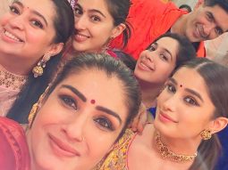 Raveena Tandon does Ashtami pooja with daughter Rasha; Sara Ali Khan and Manish Malhotra attend the function