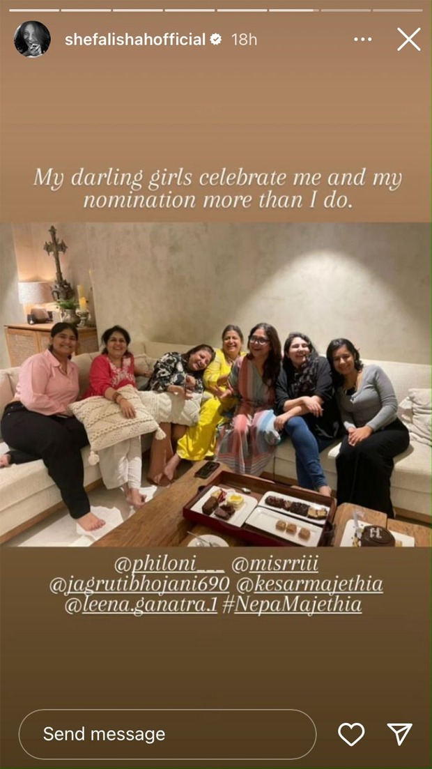 Shefali Shah continues celebrating Emmy nomination with her girl gang