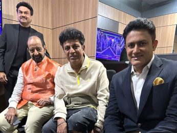 Shiva Rajkumar joins Star Sports to cheer for Team India at the Ind Vs Pak World Cup Match; promotes his upcoming movie Ghost Shiva Rajkumar joins Star Sports to cheer for Team India at the Ind Vs Pak World Cup Match; promotes his upcoming movie Ghost