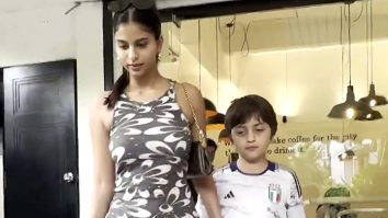 Suhana Khan flaunts her perfect curves in this body hugging outfit as she gets clicked with AbRam