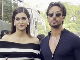 The Ganapath jodi Tiger Shroff & Kriti Sanon get clicked outside Bigg Boss house