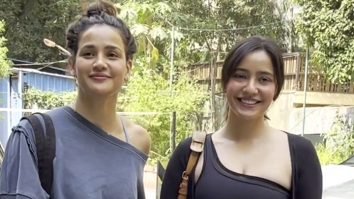 The sizzling Sharma’s! Aisha & Neha smile for paps