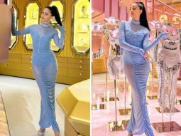 Ananya Panday dazzles in a chic blue bodycon dress at Swarovski X Skims NYC flagship store opening, stealing the spotlight