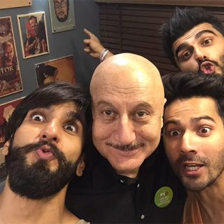 Flashback Friday: Anupam Kher shares a unique ‘throwback’ photo with Ranveer Singh, Arjun Kapoor, and Varun Dhawan; says, “It reminds me of Padosan”