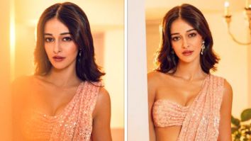 Ananya Panday radiates Diwali glamour in the dazzling pink Arpita Mehta saree, stealing the show at Ekta Kapoor’s festive extravaganza