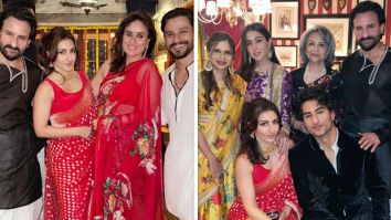 Kareena Kapoor Khan, Saif Ali Khan and the entire family pose together at their Diwali bash