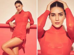 Kriti Sanon steals the spotlight at Hyphen’s debut event, looking absolutely stunning in an orange mini dress