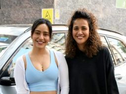 Neha Sharma & Aisha Sharma get clicked as they pose together for paps