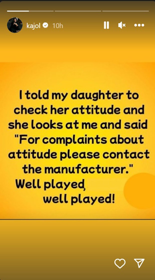 Kajol’s daughter Nysa Devgn delivers a perfect comeback on attitude check
