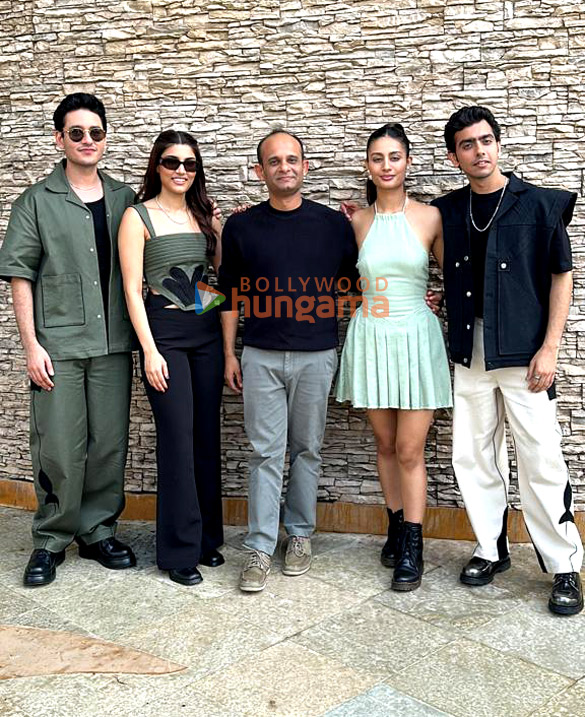 photos alizeh agnihotri sahil mehta zeyn shaw and soumendra padhi snapped promoting their film farrey 2 2