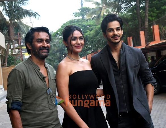 photos ishaan khatter mrunal thakur and raja menon snapped promoting their film pippa 3