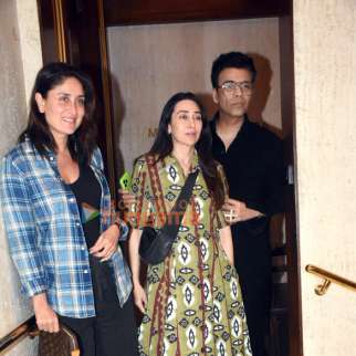 Photos: Kareena Kapoor Khan, Karisma Kapoor and Karan Johar snapped at Manish Malhotra’s house in Bandra