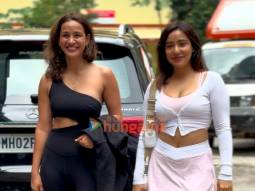 Photos: Neha Sharma and Aisha Sharma snapped outside the gym