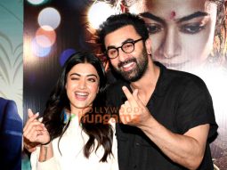 Photos: Ranbir Kapoor, Rashmika Mandanna, Sandeep Reddy Vanga and Bhushan Kumar snapped at Animal trailer preview