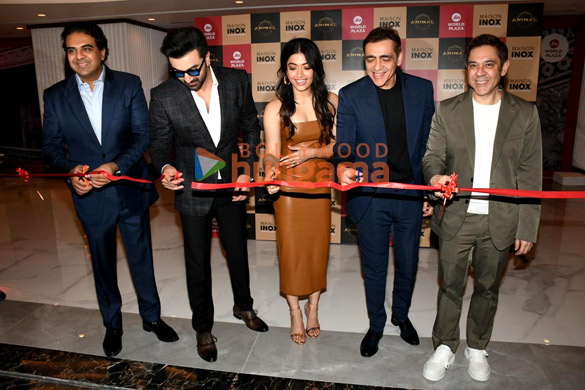 photos ranbir kapoor and rashmika mandanna snapped at the launch of inox pvr 3