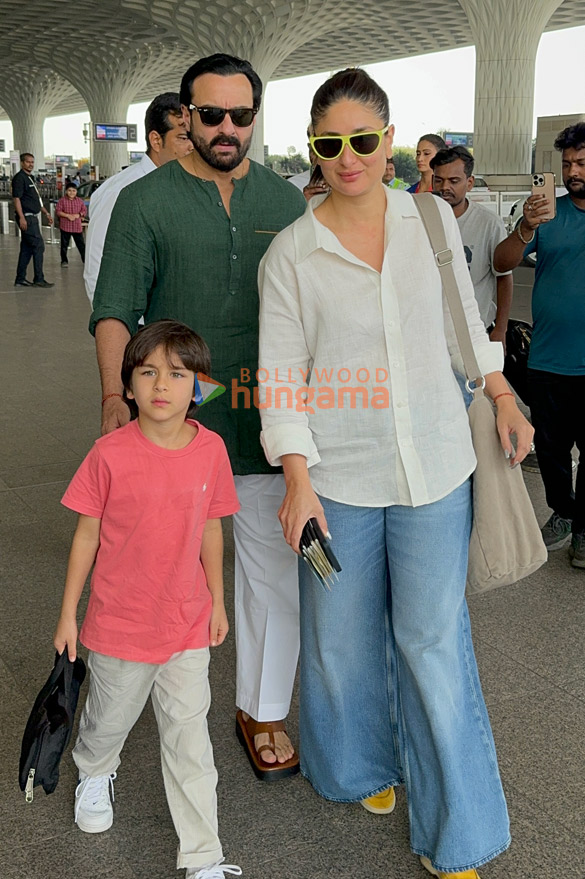 photos saif ali khan kareena kapoor khan and others snapped at the airport 2 3