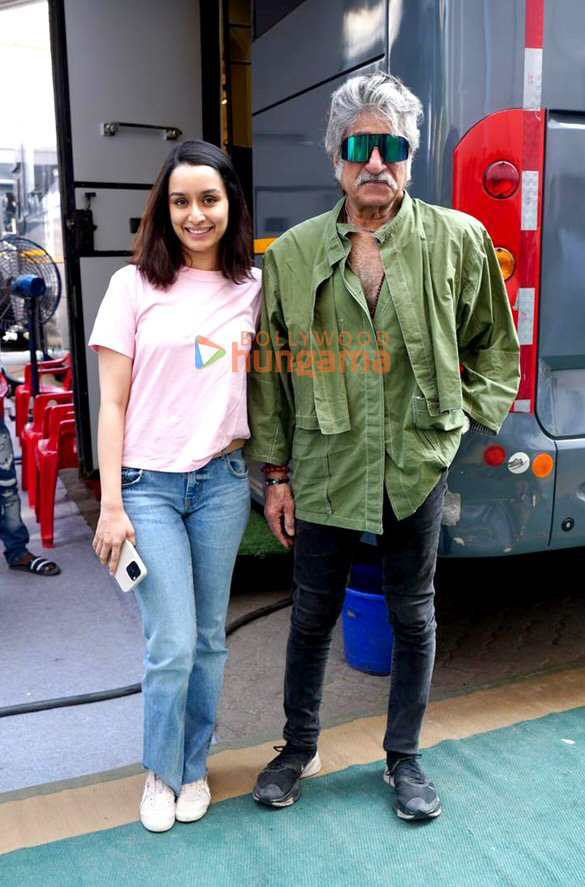 Photos: Shraddha Kapoor and Shakti Kapoor snapped at a shoot